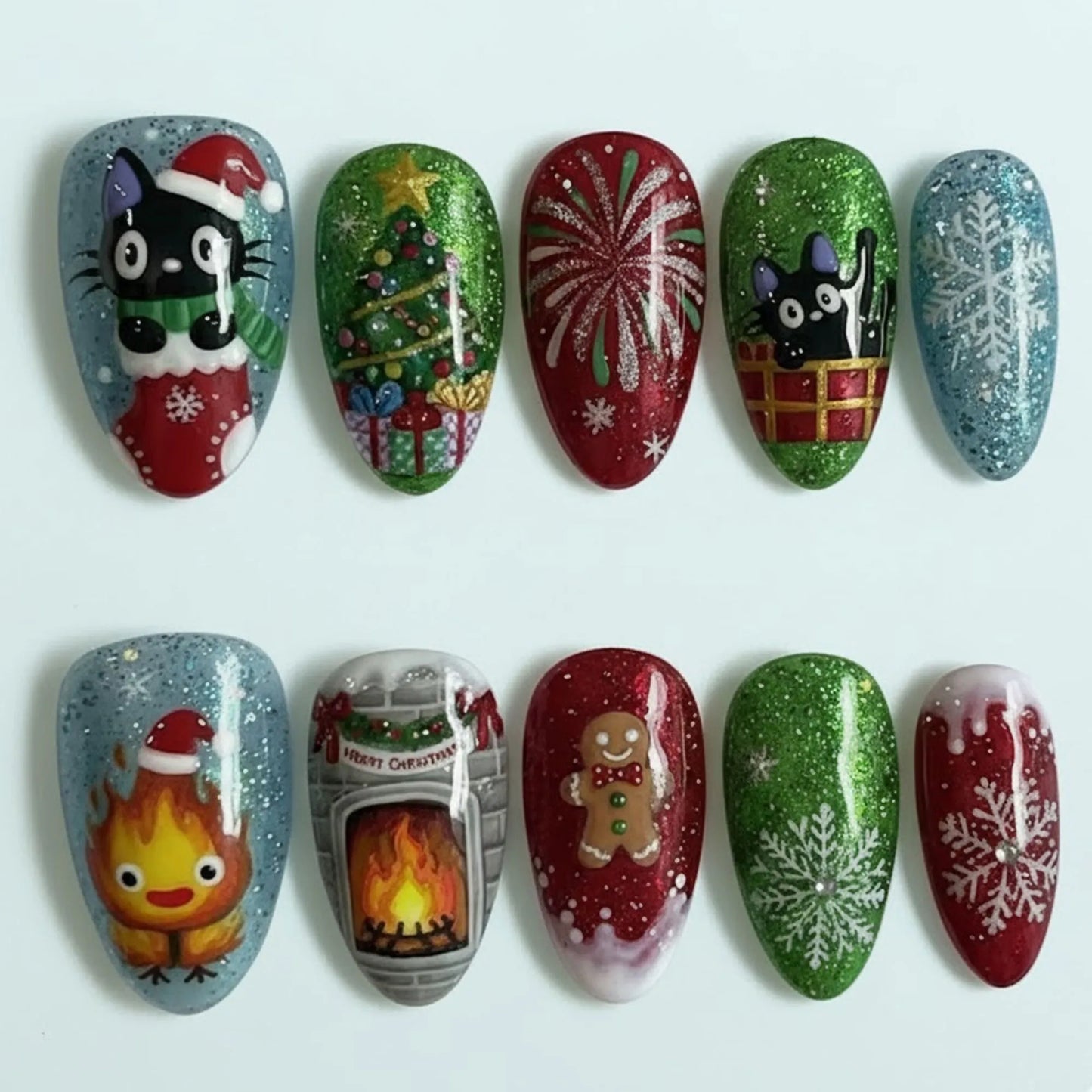 Christmas Charm 3D Nails