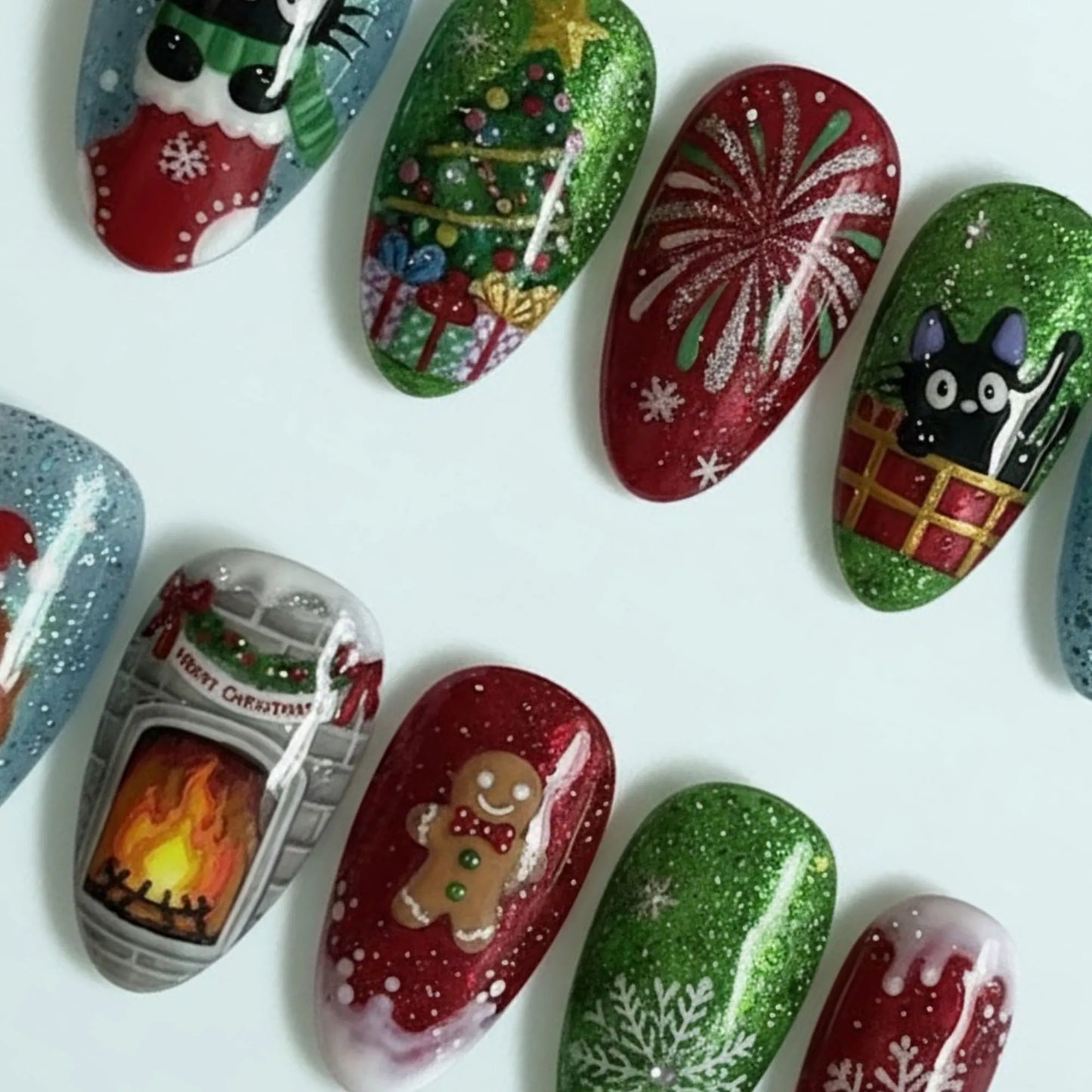 Christmas Charm 3D Nails
