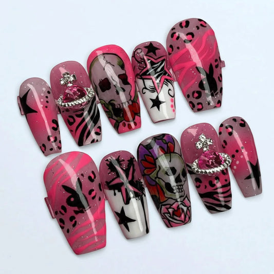 PINK PUNK NAILS