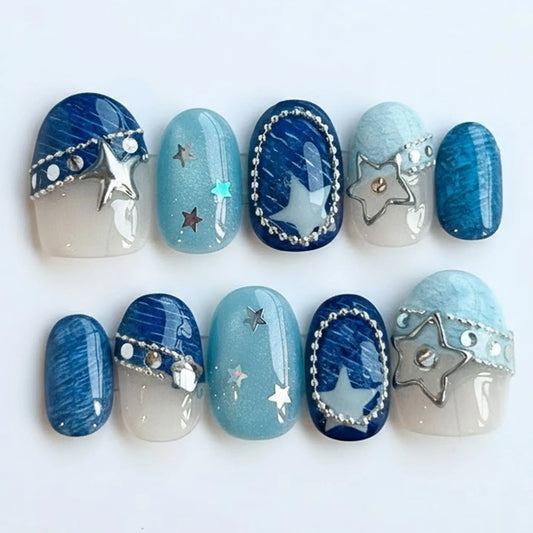 Dreamy Ocean Hues Nails