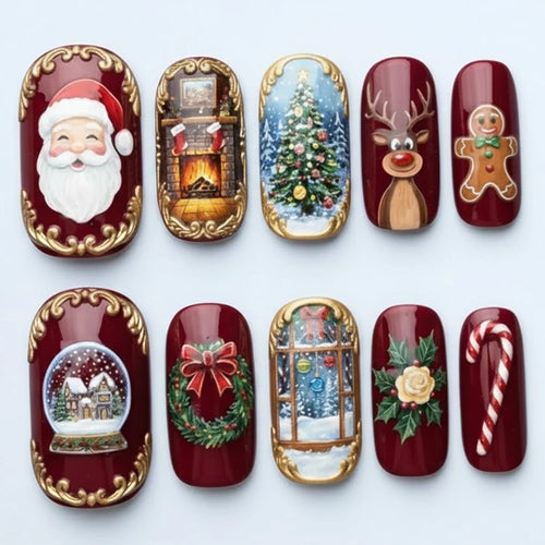 Christmas Story Nails