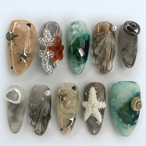 Oceanic Wonders Nails
