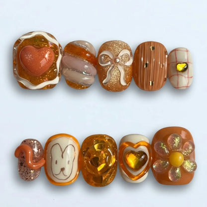 Cozy Autumn Charm Nail