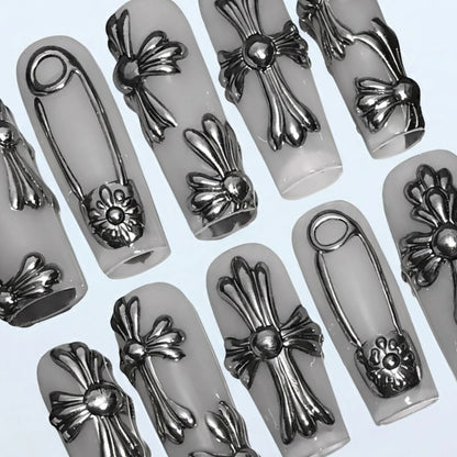 Chrome Gothic Nails