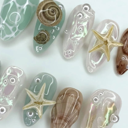 Premium Beachside Glam Nail