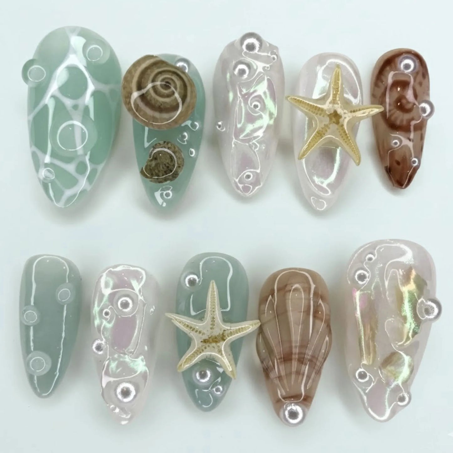 Premium Beachside Glam Nail