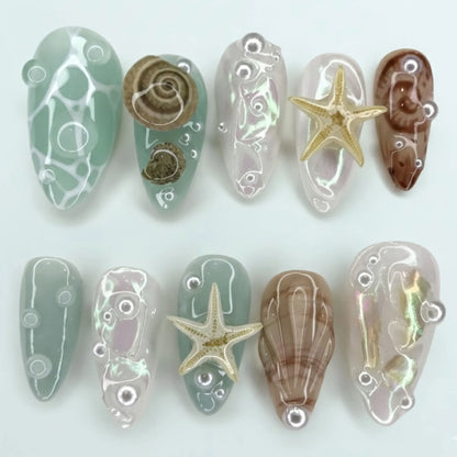 Premium Beachside Glam Nail