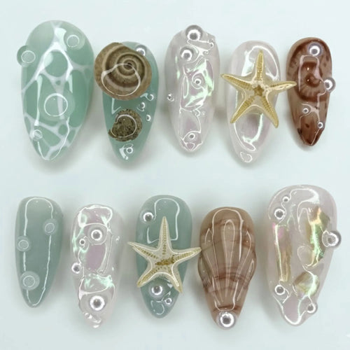 Premium Beachside Glam Nail