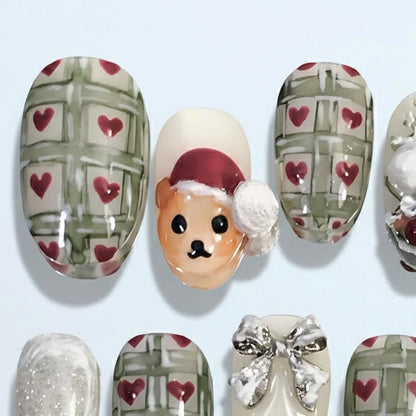 Nails Christmas Tree & Bow