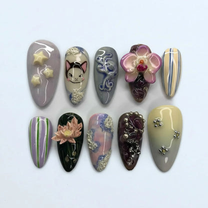 Artistic 3D Hand Painted