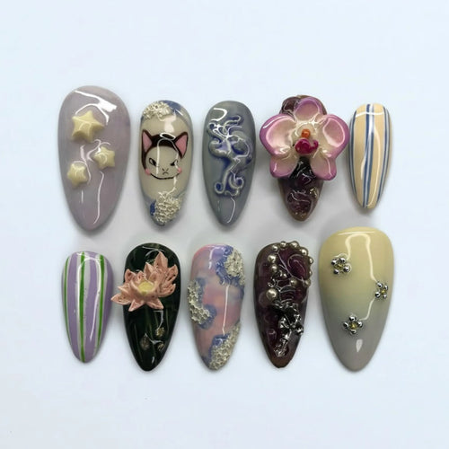 Artistic 3D Hand Painted