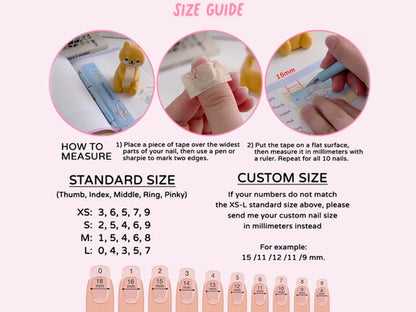 Hand Painted 3D Nail Art Set